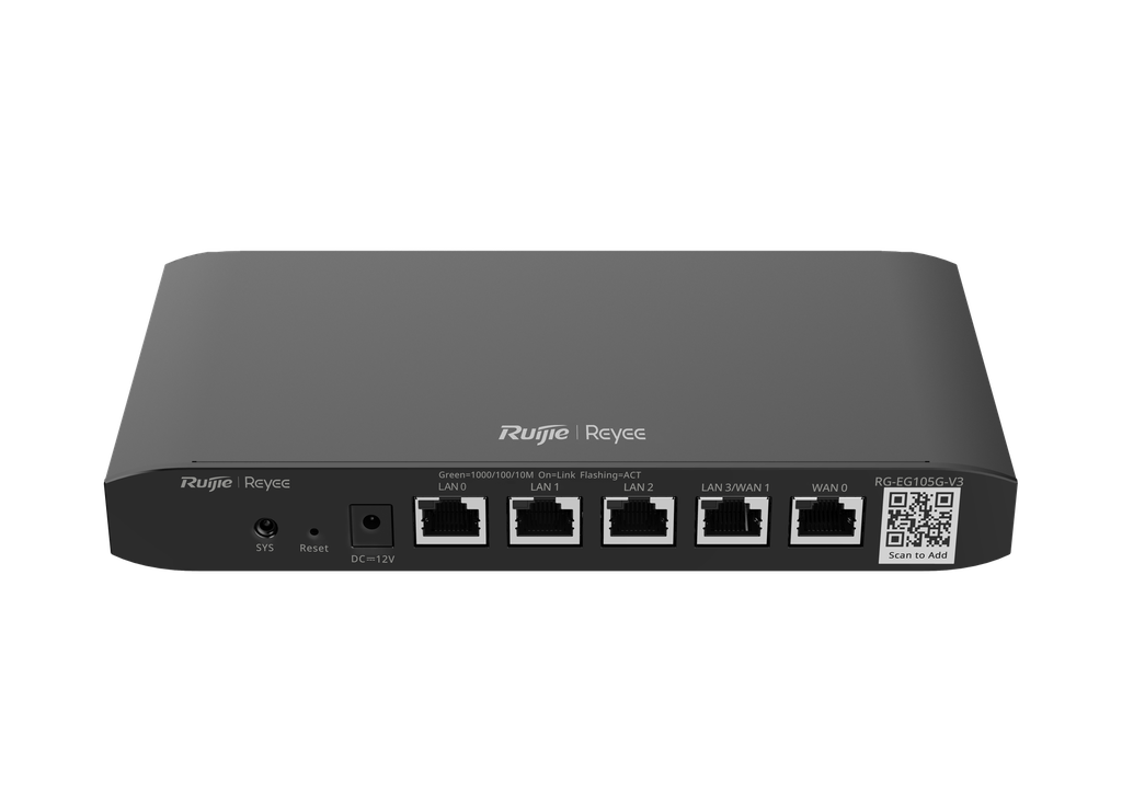 RUIJIE Router cloud de escritorio, 5 Puertos Gigabit Ethernet